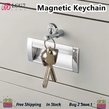 1pc Super Strong Metal Neodymium Magnet Keychain Split Ring Pocket Keyring  Holder Durable Magnetic Key Holder Key Rings - Key Chains - AliExpress