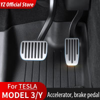 สำหรับ Tesla รุ่น3รุ่น Y 2017ถึง2023เท้าเหยียบเชื้อเพลิงเบรคเหยียบ Rest Pedal Pads สำหรับ Tesla รถอุปกรณ์เสริม...