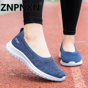ZNPNXN 2020 Giày lười đế bệt Hàn Quốc cho phụ nữ Đi máy bay giản dị Không