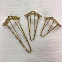 1 piece Stainless Steel Gold Leg TV Cabinet Sofa Cupboard Table Feet Furniture Holder 17cm-30cm Shoe Cabinet Support Legs Furniture Protectors Replace