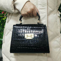 Luxury Lady Crocodile Bag  New Elegant Good Quality Small Purse Women Handbag with Long Adjustable Shoulder Strap