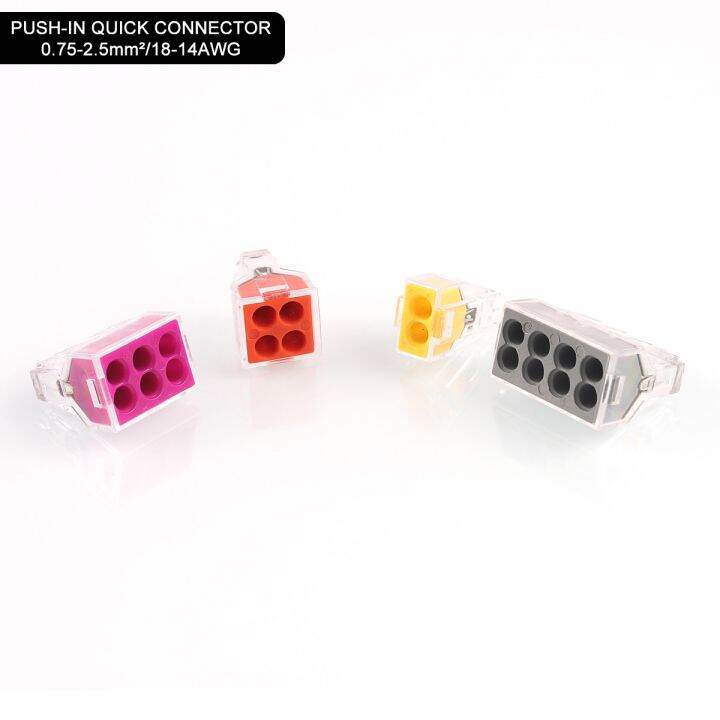 [XIE CHENG] 2/4/6/8 Pin Universal Compact Wire Connector Quick Push in