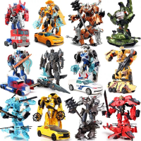 AHlmsm Classic Transformation Toys Optimus Robot Car Deformation Dinosaur Action Figure Collection Model With Best Gifts Kids