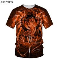 Western dragon 3D print man T-shirts 2021 summer o neck Short Sleeve Tee OPS 3D style male clothes fashion casual T-shirt