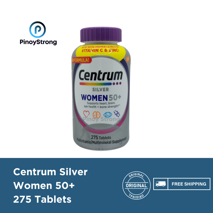 Centrum Silver Women 50+, 275 Tablets, EXP AUG 2024, Pinoy Strong ...