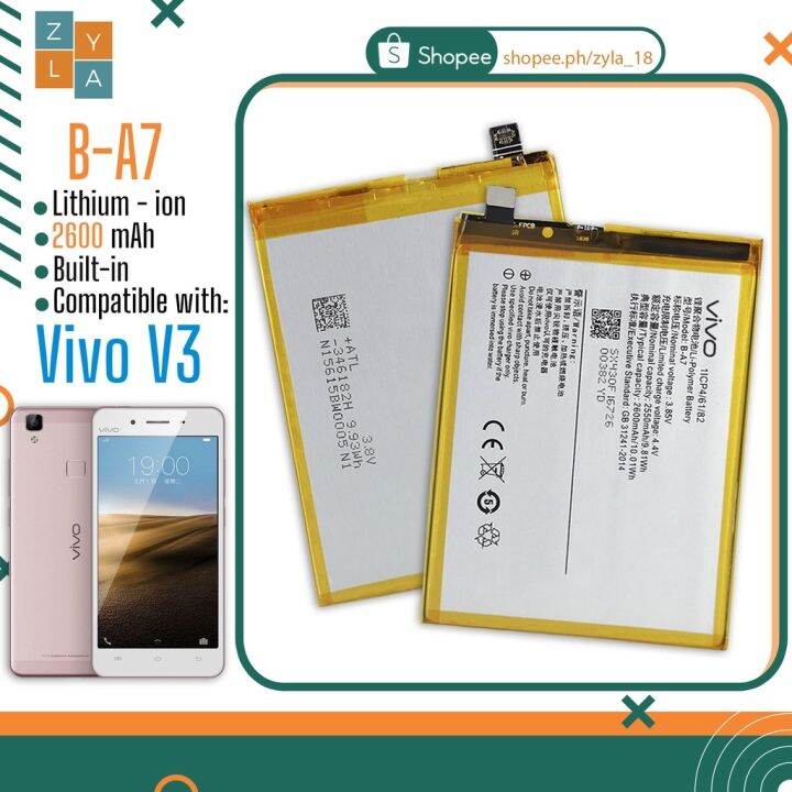 VIVO V3 BATTERY MODEL BA7 (Original Equipment Manufacturer) Lazada PH
