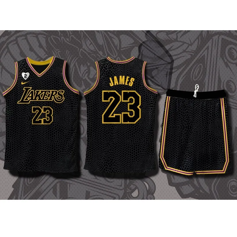 Los Angeles Lakers Customized Number Kit for Black Mamba Jersey – Customize  Sports