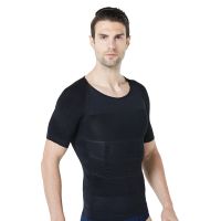 WSY  Mens Shapewear Mens Cooling T-Shirt Compression Body Shaper Tanks