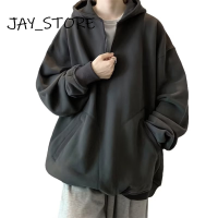 JAY_STORE  เสื้อสเวตเตอร์  เสื้อกันหนาวมีฮู้ด เสื้อกันหนาว เสื้อแขนยาวชาย เสื้อกันหนาว ผ ช เสื้อฮู้ด เสื้อฮู้ดชาย 2023ใหม่ MWY2390XTO 37Z230914