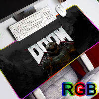 Doom Mousepad Girls Gaming Mouse Pad XXL RGB LED Gamer Computer Desk Padmouse Otaku Keyboard Kamado Nezuko PlayMat