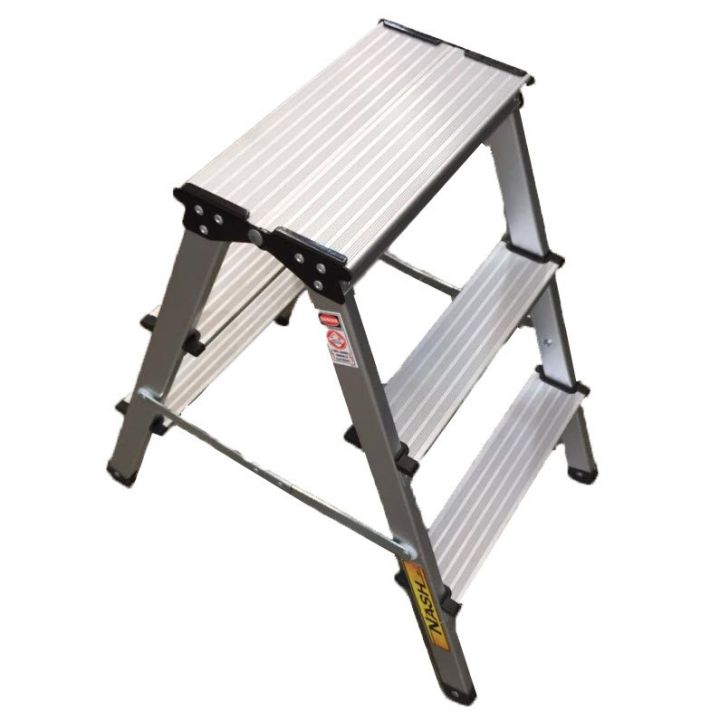 aluminum-3-4-steps-ladder-บันได-3-ขั้น-บันไดอลูมิเนียม-ทรงเอ-ขึ้นลงได้-2-ทาง