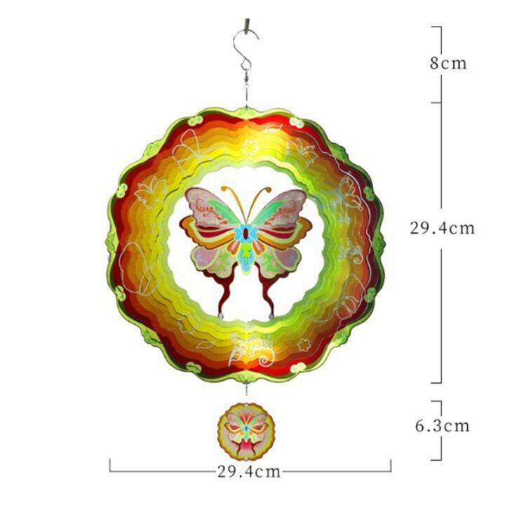 1-pcs-3d-rotating-wind-chime-color-pendant-butterfly-wind-chimes-outdoor-hanging-decoration-metal