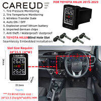 CAREUD รถ TPMS ภายใน U912-TJ Car ระบบการตรวจสอบแรงดันยางรถยนต์ Car รถ TPMS สำหรับโตโยต้าไฮลักซ์2015-2023ต้องมีช่องรูบอดขนาด34*23.5มม. (สูง * กว้าง)