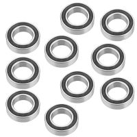 10Pcs 15267- Rubber Sealed Deep Groove Ball Bearing 15X26X7mm Sealed Radial Ball Ring Bicycle Bottom Hub Bearing