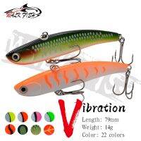 【lz】✧☃☎  WALK FISH-VIB Fishing Lures Isca Dura Artificial Afundando Mudo Inverno Pesca no Gelo Vibração Baixo Pike Melhor 79 cm 14g 1Pc