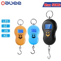 50KG Mini Digital Scale For Fishing Luggage Travel Weighting Kitchen Steelyard Hanging Electronic Hook Food Scale KG/LBS/JIN/OZ