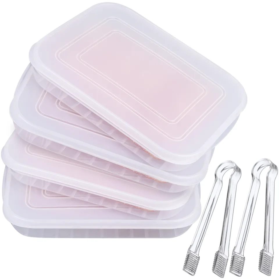 Plastic Bacon Storage Containers with Lids Airtight Cold Cuts