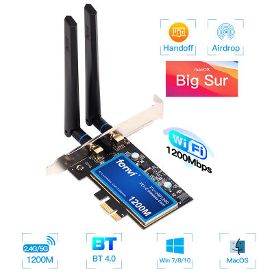 Fenvi 1750Mbps 2.4G5G Dual Band Wireless WiFi Adapter Bluetooth 4.0 Card 802.11ac Free Driver For Mac OSHakintosh Desktop