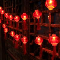 LED Red Lanterns String Lights  Chinese Style Fairy String Lights Battery/USB Operated String Lights for New Year Xmas Decor Fairy Lights