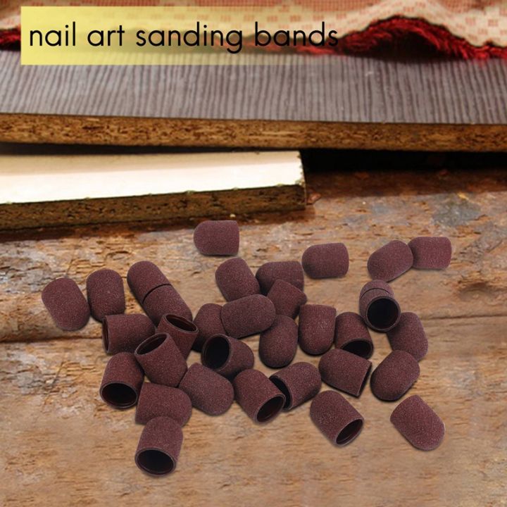 50pcs-sanding-bands-block-caps-without-grip-80-120-180-13x19mm-sanding-cap-manicure-pedicure-electric-nail-drill