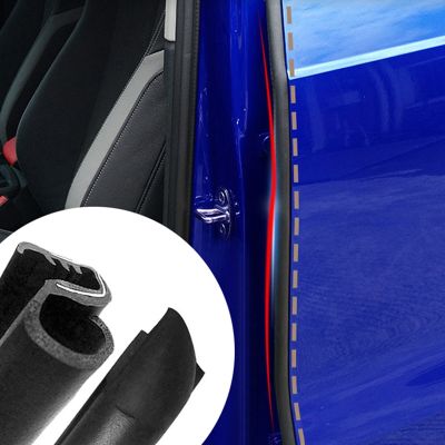 【CW】 2Pcs/Lot Car Sound Insulation Rubber Strip B Pillar Noise Windproof Door Styling With