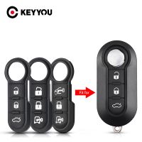 KEYYOU 30pcs Smart Car Key For Fiat 500 Panda Abarth Punto For Peugeot Boxer For Citroen Jumper Car Remote Key Rubber Button Pad