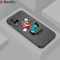 Jizetin เคสโทรศัพท์สำหรับ Vivo Y21 2021 Y21S Y21A การ์ตูน Y21T ซูเปอร์มาริโอเคสโทรศัพท์ดีไซน์แบบเต็มกรอบกล้องซิลิโคนเนื้อนุ่มเคสกันกระแทกป้องกัน TPU