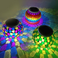 Outdoor Solar LED Light RGB Garden Lamp Multi-Color Lighting Solar Lawn Light RGB Mosaic Solar Light Landscape Lamp Garden Decor