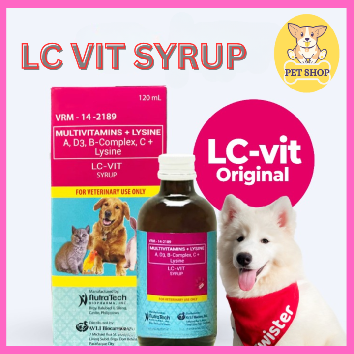 LCVIT Multivitamins Syrup for Dogs and Cats Lazada PH