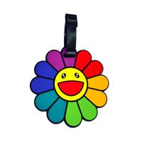 【DT】 hot  Beautiful Sunflower Travel Accessories Luggage Tag Silica Gel Suitcase ID Addres Holder Baggage Boarding Tag Portable Label