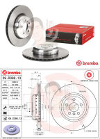 09 D096 13 จานเบรค ล้อ R (ยี่ห้อ BREMBO) รุ่น HC BMW G30 530e 530i, G11 G01 ปี2017-&amp;gt;