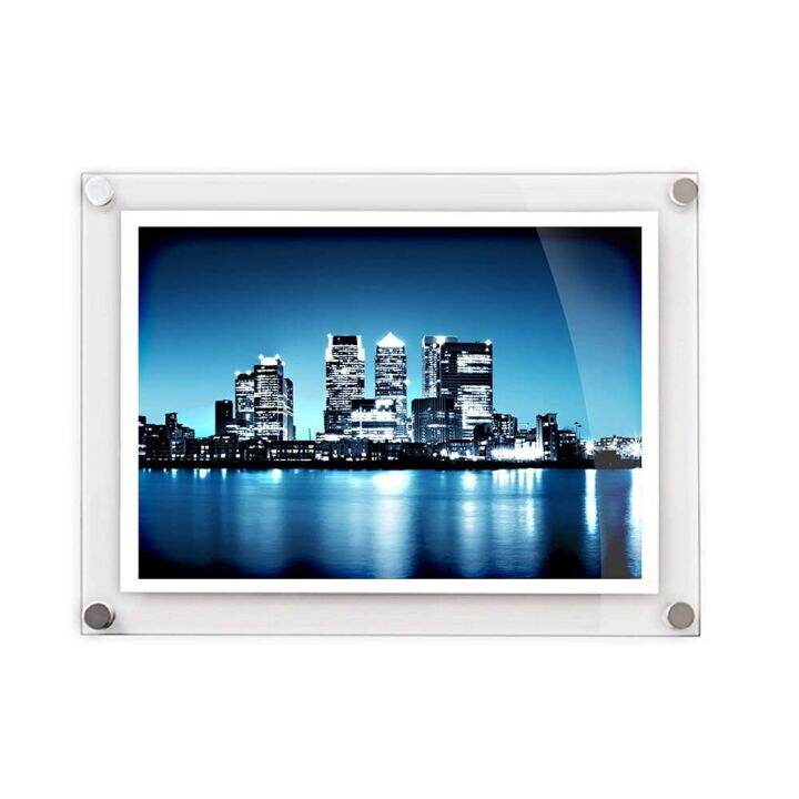 A4 Acrylic Wall Mount Sign Holder Clear Ad Paper Photo Holder Frames Sign Memo Document Menu