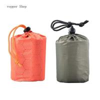 VOPPER ทนทานกันน้ำกันลมกระเป๋าเก็บของตั้งแคมป์กลางแจ้งกระสอบบีบอัด Bivvy ร่างกายแพ็คบีบอัดความร้อนถุงนอน S กระเป๋านอนฉุกเฉินถุงนอนถุงนอนการอยู่รอด