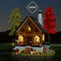 Creative City Light Forest House Series Building Blocks ชุด MOC Streeiew Modular Architecture ของเล่นเด็กของขวัญเด็ก