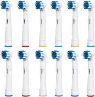 (แปรงสีฟันไฟฟ้า Es) 12ชิ้นการเปลี่ยนหัวแปรงสำหรับ Oral-B แปรงสีฟันไฟฟ้าพลังงานล่วงหน้า/Vitality Precision สะอาด/โปรสุขภาพ/ชัยชนะ/3D Excel