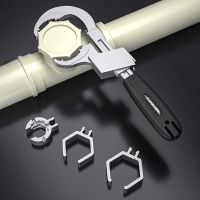 Universal Aluminium Alloy Wrench Double Ended Faucet Wrench Open End Spanner Bathroom Plumbing Faucet Sink Repair Tools