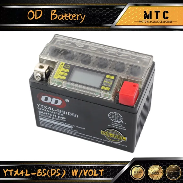 Od Battery Wvolt Meter Ytx4l Bsdsytx5l Bsds12n5l Bsds Lazada Ph 7150