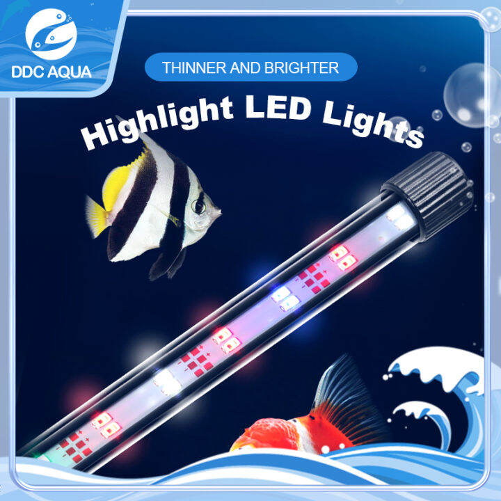 【DDC AQUA】Submersible Double Row Aquarium Led Lights For Aquarium