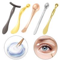 【YF】✈  1PC Metal Applicator Mixing Spatula Face Lifting Massage Facial Massager Thin Stick