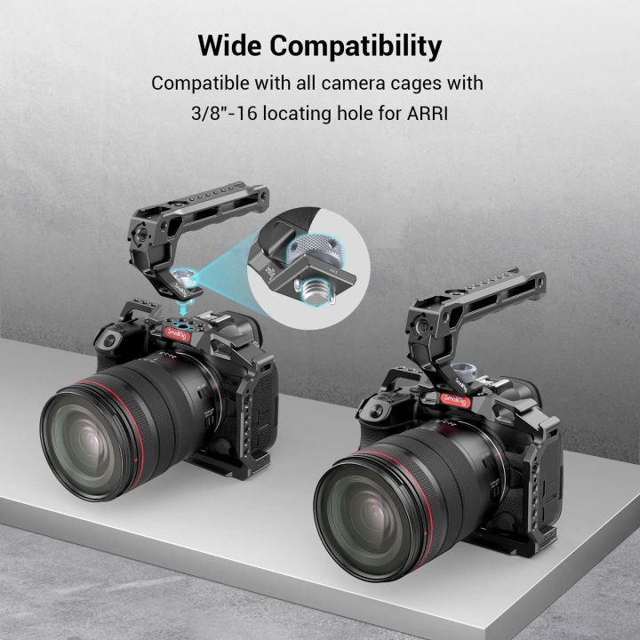 smallrig-กล้องด้านบนจัดการที่มี3-8-16-arri-รูสำหรับ-arri-grip-สำหรับแท่นยึดกล้องวิดีโออเนกประสงค์พร้อมอะแดปเตอร์รองเท้าเย็น5ชิ้นเพื่อติดตั้งกล้อง-dslr-พร้อมไมโครโฟน-ไฟ-led-จอภาพ3765