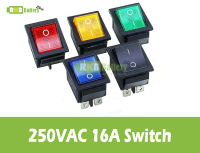 [พร้อมส่ง] สวิทช์ไฟ AC 250V 16A Switch Button 4 Pin DPST ON/OFF Illuminated