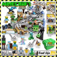 【คลังสินค้าพร้อม】 Building Block A0003 Minecraft Building Blocks Organ Cave ของเล่น DIY เกม PC ฟรี Minifigure ปัจจุบัน