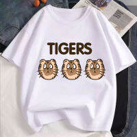 T0838? เสื้อยืดคอกลมลาย TIGERS น้อย พร้อมส่ง สไตล์เกาหลี ฟรีไซส์ ลายสกรีนคมชัด ผ้านิ่ม (ใส่ได้ทั้งหญิงและชาย)