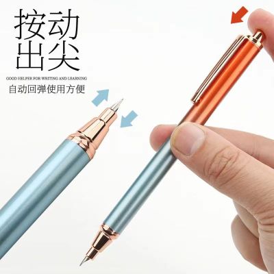 ZZOOI St Penpps Press Typ Fountain Pen Ink Pen EF Retractable Hooded Nib Converter Filler Business Stationery Office school supplies
