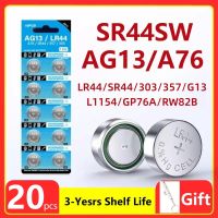 20 Stuks Ag13 Lr44 A76 1.55V Knop Batterijen Voor Horloge Speelgoed Sp76 L1154 Pila Lr1154 357 303 Cel Munt แบตเตอรี่อัลคาไลน์