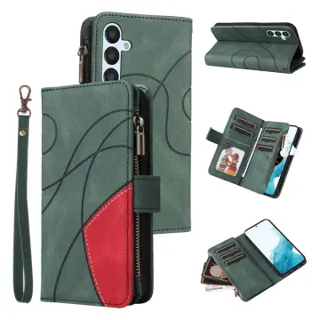 Crossbody Zipper Wallet Case for Samsung Galaxy Z Flip 3 Flip4 Funda Luxury Folio  Flip PU Leather Card Holder Purse Phone Cover