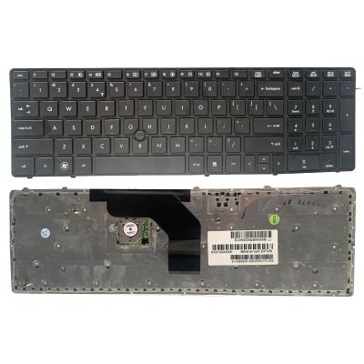 New English Keyboard for HP EliteBook 8560p 8570P 8560B 6560b 6565b 6560P US laptop keyboard with border