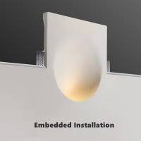 Modern Recessed LED Wall Lamp Borderless Gypsum Hidden Wall Washer Spotlight Living Room Bedroom Background Sconce Decor Light LED Strip Lighting