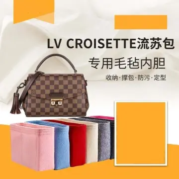 Purse Organizer for LV CROISETTE handbag tassel bag felt
