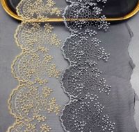 2 Meters New Arrival Gold Silver Fabric Floral Venice Lace Guipure Lace Embroidery Hot Sale Pretty Sewing Lace Trim 10.5cm Pipe Fittings Accessories